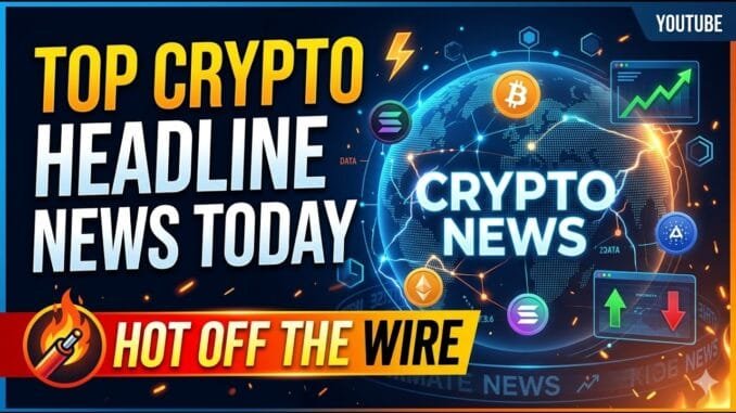 HOT OFF THE WIRE TOP CRYPTO HEADLINE NEWS TODAY -#cryptonews