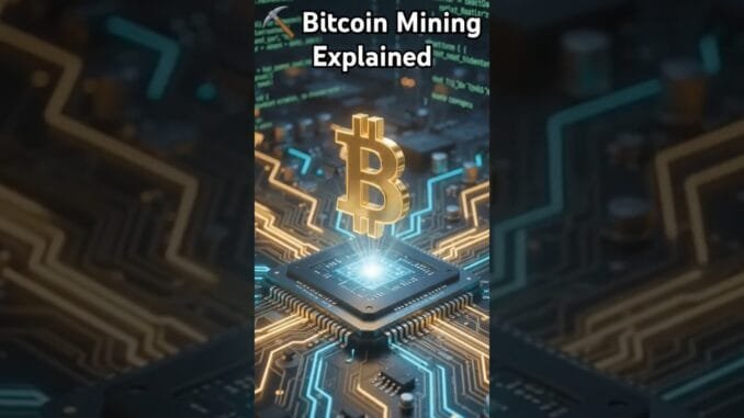 How Bitcoin Mining Works in 45 Seconds! ⛏️ Bitcoin Explained for Beginners #Shorts
