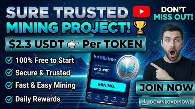 JOIN BLISTREE MINING PROJECT.... pre TOKEN is $2.3 USDT.../ Full Guide on how to start