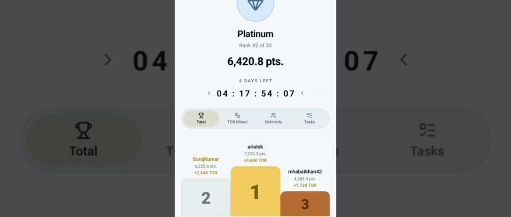 JOIN Torium NETWORK  free AirDrop mobile mining Crypto