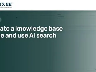Create a knowledge base page and use AI search — X7 guide