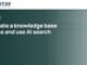 Create a knowledge base page and use AI search — X7 guide