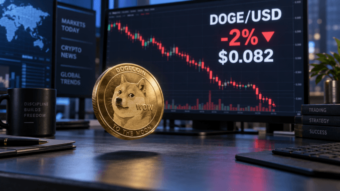 Dogecoin dips below $0.083 as weak ETF demand and bearish Dogecoin dips below $0.083 as weak ETF demand and bearish positioning limit recovery
