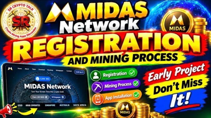 Midas New Mining Project | Midas First Time Registration Step-by-Step Guide in Telugu