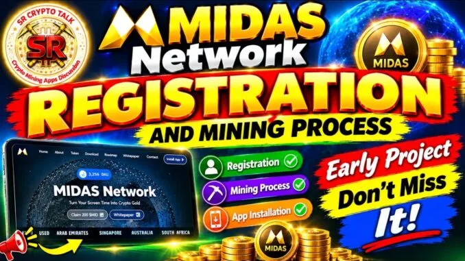 Midas New Mining Project | Midas First Time Registration Step-by-Step Guide in Telugu