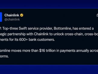 SWIFT Services Provider Taps Chainlink to Bring 600 Banks Onchain
