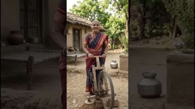 देशी जुगाड़ झाड़ू 🤯 #shorts #viralvideo #trending #facts #ai #news #funnyvideo #viralupdate #yt #fyp