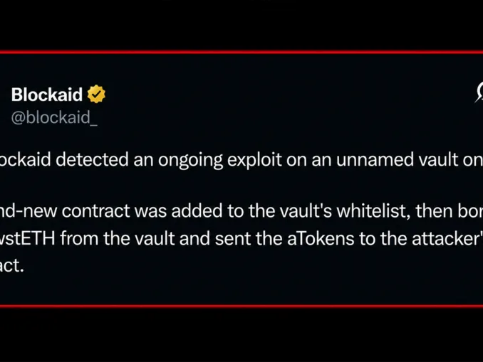 $6M Vanishes From Crypto Vault Controlled by 7 Mystery Signers
