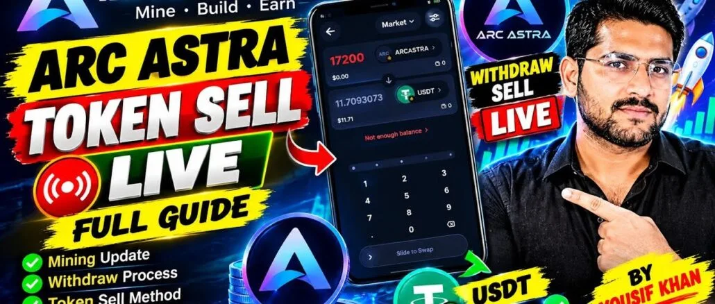 Arc Astra Mining Withdrawal & Token Sell LIVE 🔥 Full Guide by Yousif Khan