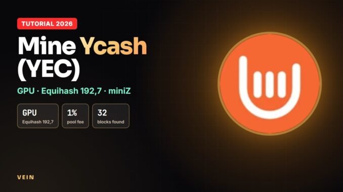 How to Mine Ycash (YEC) with Your GPU | Equihash 192,7 Tutorial 2026