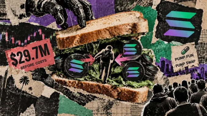 Solana sandwich bots took $29.7 M before costs Solana sandwich bots took $29.7 M before costs