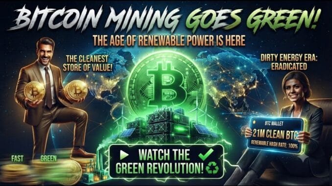 What if Bitcoin Mining Used Only Renewable Energy ?