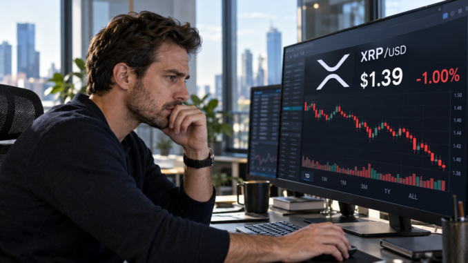 XRP tests the $1.32 support level as ETF demand slows XRP tests the $1.32 support level as ETF demand slows