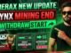 Ynerax $YNX Big News: Mining Ended, Withdrawal Live Now! 💸 Full Details