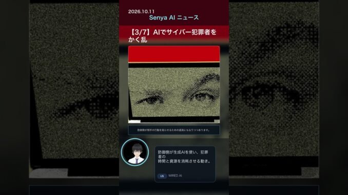 senya ai news 20261011 #ai #chatgpt #aiニュース #科学技術